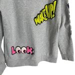 Mira Mikati Saying Popart Gray Sweatshirt Small Made in Portugal Photo 6