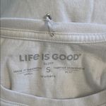 Life is Good  Tshirt Long Sleeve Snow Angel Sleep Shirt size Small Photo 3
