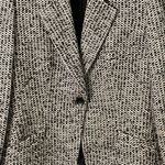 Armani Collezioni  Alpaca & Wool Boucle Tweed Houndstooth Blazer Size 10 US 46 Photo 4
