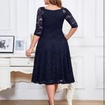 Elegant Blue Mother of the Bride Dress Size XL Photo 2