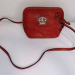 Pratesi Firenze Red Small Italian Leather Crossbody Bag VGUC Photo 0