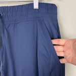 Eddie Bauer  Pants Womens XL Navy Pull‎ On Nylon Hiking Ruched Outdoor Drawstring Photo 4