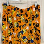 Universal Studios Minions Halloween Fleece Pajama Pants Orange Size XL Photo 1