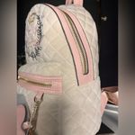 Juicy Couture Royal Moment Medium Backpack Quilted Velour W/ With Pink Charm NWT Photo 4