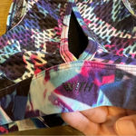 Peloton  High Neck Jewels in Space Reversible Sports Bra Small S Cut out Photo 5
