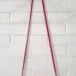 La Regale Vintage Red Satin Crossbody Tassel Bag Photo 13