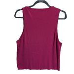 J.Crew Sweater Shell in Tencel Lyocell Silk Blend Women’s 2X Dark Pink Classic Photo 4