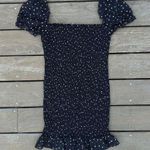 superdown Black Revolve x Jill Square Neck Smocked Star Black Mini Dress Photo 2