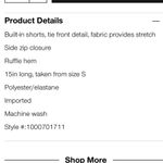 ZARA NWT TIE FRONT SHORTS Photo 6