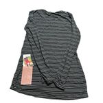 Kickee Pants Long Sleeve Tee in Succulent Kenya Stripe NWT L Black Size L Photo 1