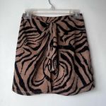 superdown Deb Tan Brown & Black Patterned Mini Skirt XS Photo 4