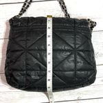 Chico's Quilted Puffer Baguette Black Bag Photo 12