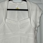 Maeve by Anthropologie Large White Cap Sleeve Square Neck Bolero Top Photo 2