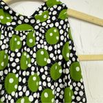 Joseph Ribkoff  Green & White Retro Print Sleeveless Blouse Womens 4 Halter Top Photo 6