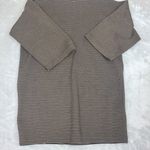 Pom Pom Frank Owen Vintage Sweater Wool Leather‎ Batwing Sleeve Brown Black Sz S Photo 14