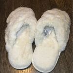 Nordstrom Snuggle Plush Faux Fur Slippers Slides Fuzzy Warm Memory Foam White XL Photo 5
