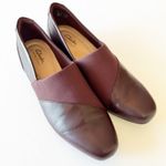 Clarks Collection Leather Slip-On Shoe Juliet Gem Burgundy Leather Women's Sz 9 Photo 10
