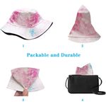 Tie Dye & Black Cotton Reversible Bucket Hat One Size Multiple Photo 4