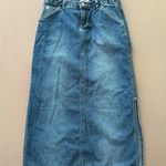 Old Navy Vintage Y2K  Maxi Denim Skirt Photo 0