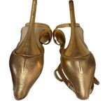 BCBGMAXAZRIA BCBG Gold Stiletto Heels. LSHE091 Photo 5