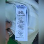 frame denim Frame The Femme Two-Button Linen Blend Blazer in a bright green/peridot color Photo 9