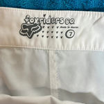 Fox Rider Co. Board Shorts Sz 7 White Photo 2