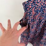 Pepe Jeans Navy Floral Sleeveless Button-Front Dress with Pockets Photo 8