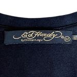 Ed Hardy Long Cardigan Cover Up Love Kills Slowly Medium Vintage Y2K Streetwear Photo 1