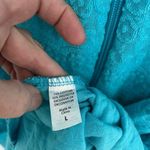 Vintage Women's Teal Stan Herman Chenille Robe Bathing Suit Cover Up Size L Blue Size L Photo 5