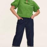 Kate Spade NWT  high rise wide leg cuff Women's Jeans size 0 runs big. Photo 1