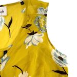 CAbi Simone Dazzle 3782 Cami Lined Floral Print Peplum 2 Pc Blouse Yellow size S Photo 4