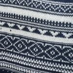 Forever 21 Navy and White Patterned Women's holiday Sweater Photo 3