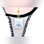 Shade & Shore  Black White Geometric Lightly Padded Bra Bikini Swim Top 34C Beach Photo 4