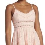 Nsr NWT Womens Provance Mini Dress Size Large Stretch Lace V Neck Blush (b6) Photo 4