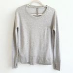 Athleta Gray Thumbhole Crewneck Sweatshirt XS VGUC Photo 1