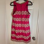 Lilly Pulitzer Augusta Anchor Print Jacquard Lace Trim Shift Dress Size 8 Photo 5