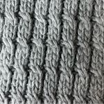 Aeropostale Gray Infinity Cable Knit Scarf 9" x 32" Fairy Forest Fishermen Photo 5