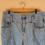 Madewell  Light wash belted baggy jeans sz 32 wide leg causual *missing belt Photo 5