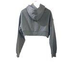 Refuge Cropped Hoodie Jacket Womens Med Full Zip Blue CALIFORNIA Embroidered NWT Photo 7