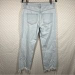 Free People  Light Wash Mid Rise Maggie Distressed Jeans Photo 4