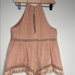 Doe & Rae  Blush Halter Tank Top 100% Cotton Photo 4