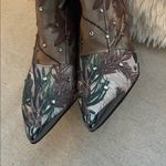 Daniel X Diamond Yosemite Jeweled Pointed Ankle Boots Green Size 6 Photo 4