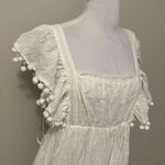 Lulus Chasing Summer White Swiss Dot Tie Back Maxi Dress Photo 8