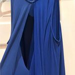 Love Riche Blue high low large keyhole back flowy dress size small Photo 3