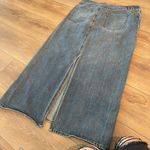 Gap Vintage Y2K Denim Maxi skirt split in back Photo 5