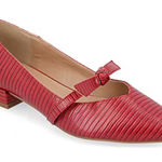 Journee Collection Womens Cait Pointed Toe Ballet Flats. Size: 7. Color: Red Photo 0