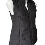 J.Jill Grey Quilted Full Zipper Puffer Vest, Sz Petite XS Photo 4