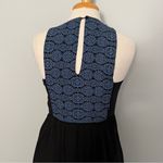 Artisan NY Black Blue Red Sleeveless Maxi Dress Size XS Photo 4