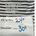 Lands' End Striped Tank Top Women's XXL Sleeveless Black White Casual Photo 2