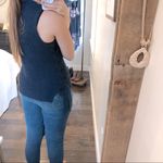 Atmosphere size 6 Navy blue side lace up sweater Photo 5